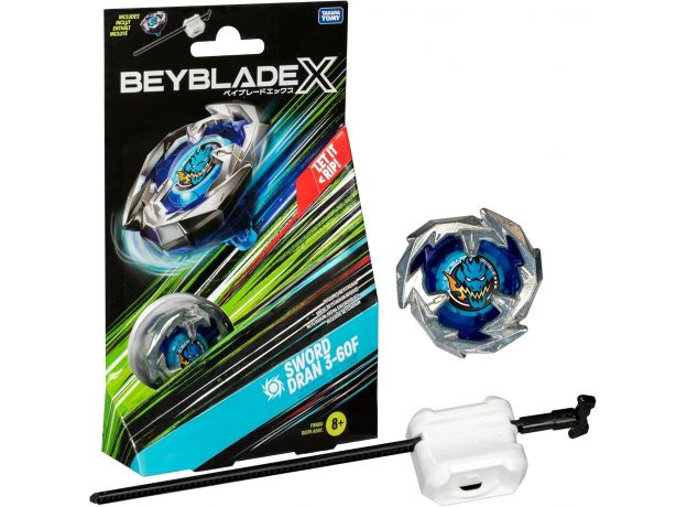 فرفره انفجاری بی بلید Beyblade سری X مدل Sword Dran 3-60F, تنوع: TP9580-Sword, image 