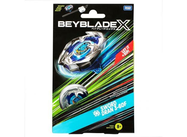 فرفره انفجاری بی بلید Beyblade سری X مدل Sword Dran 3-60F, تنوع: TP9580-Sword, image 4