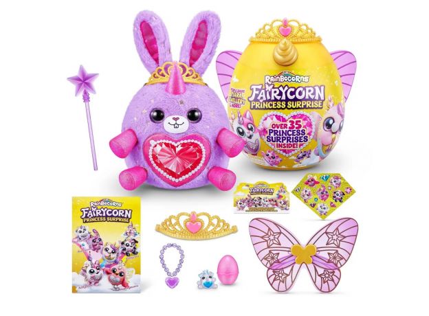 عروسک سورپرایزی رینبوکورنز RainBocoRns سری Fairycorn Princess با شاخ طلایی, image 4