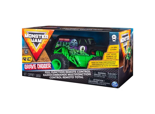 ماشین کنترلی Monster Jam مدل Grave Digger با مقیاس 1:24, image 2