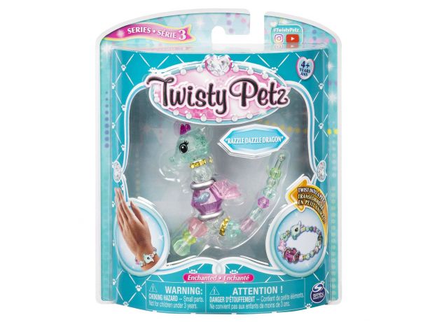 پک تکی دستبند درخشان Twisty Petz مدل Razzle Dazzle Dragon, image 