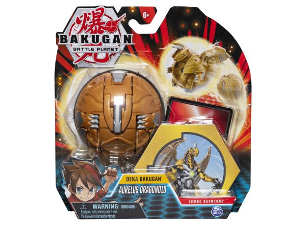 پک تکی بازی نبرد باکوگان (Bakugan) مدل Aurelus Dragonoid, image 