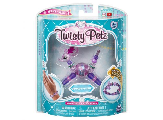 پک تکی دستبند درخشان Twisty Petz مدل Shimmertime Deer, image 