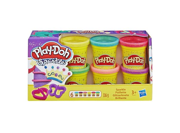 پک 6 تایی خمیربازی درخشان Play Doh, image 