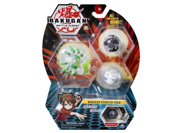 پک 3 تایی بازی نبرد باکوگان (Bakugan) مدل Diamond Webam, image 