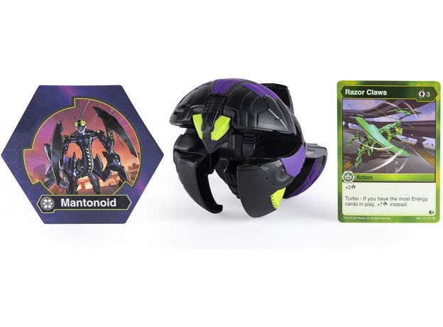 پک تکی بازی نبرد باکوگان (Bakugan) مدل Darkus Mantonoid, image 2