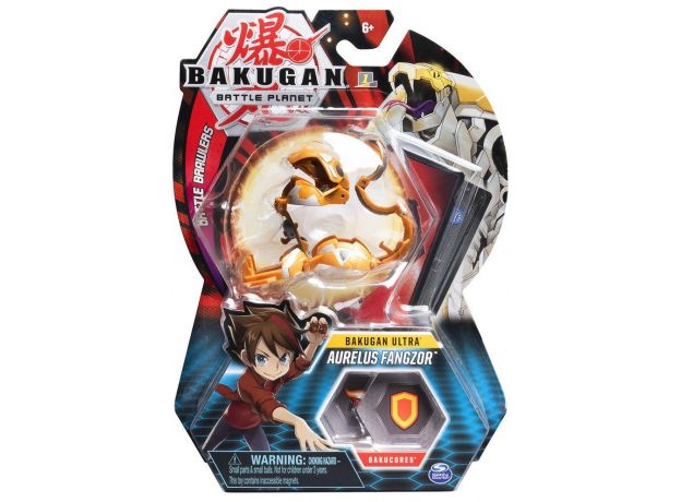 پک تکی بازی نبرد باکوگان (Bakugan) مدل Aurelus Fangzor, image 