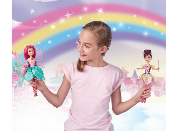 عروسک قیفی یونیکورن Sparkle Girlz مدل Rainbow Unicorn (با موی بنفش), image 2