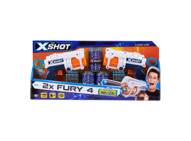 تفنگ دوقلو ایکس شات X-Shot مدل Fury 4, image 