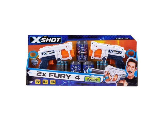 تفنگ دوقلو ایکس شات X-Shot مدل Fury 4, image 9