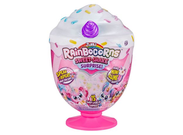 عروسک سخنگوی سورپرایزی رینبوکورنز RainBocoRns سری Sweet Shake با شاخ بنفش, image 2