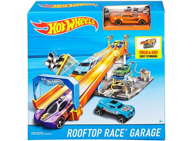 پیست و گاراژ ماشین‌های‌ Hot Wheels مدل Rooftop Race Garage, image 