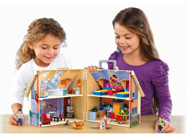 پلی موبیل مدل Take Along Modern Doll House  (playmobil), image 