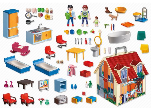 پلی موبیل مدل Take Along Modern Doll House  (playmobil), image 3