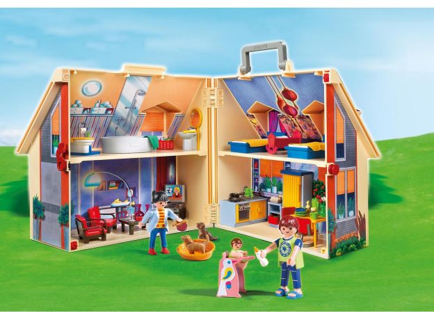 پلی موبیل مدل Take Along Modern Doll House  (playmobil), image 5