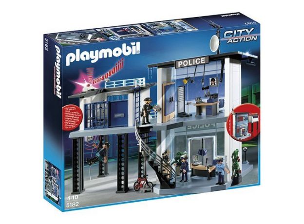 پلی موبیل ایستگاه پلیس با سیستم هشدار (playmobil), image 