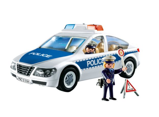 پلی موبیل ماشین پلیس با چراغ هشدار (playmobil), image 2