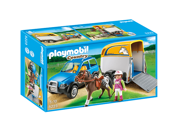 پلی موبیل تریلی حمل اسب (playmobil), image 