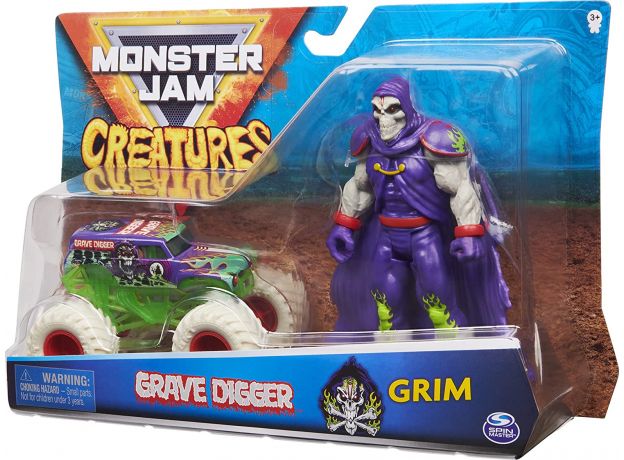 ماشین و فیگور Monster Jam با مقیاس 1:64 مدل Grim, تنوع: 6055107-Grim, image 6