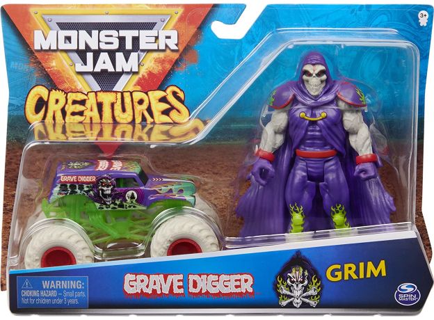 ماشین و فیگور Monster Jam با مقیاس 1:64 مدل Grim, تنوع: 6055107-Grim, image 