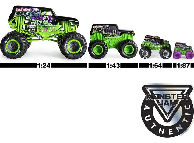 ماشین و فیگور Monster Jam با مقیاس 1:64 مدل Grim, تنوع: 6055107-Grim, image 3