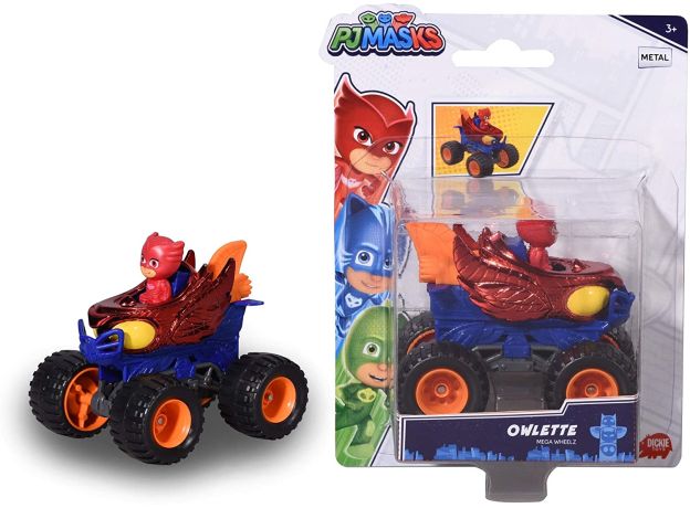 موتور فلزی گروه شب نقاب PJ Masks سری Mega Wheelz مدل Owlette, image 