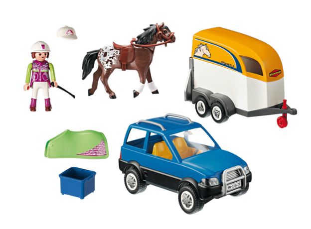 پلی موبیل تریلی حمل اسب (playmobil), image 2