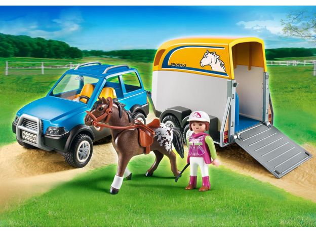 پلی موبیل تریلی حمل اسب (playmobil), image 3