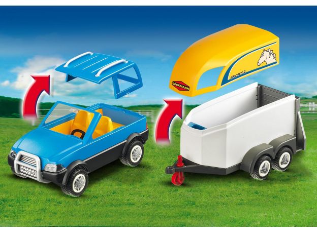 پلی موبیل تریلی حمل اسب (playmobil), image 5