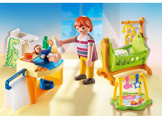 پلی موبیل اتاق بچه به همراه گهواره (playmobil), image 3