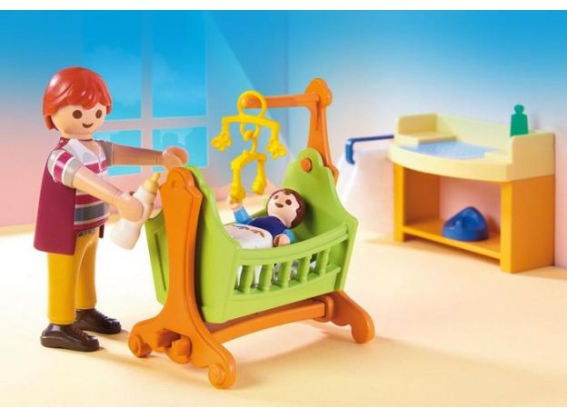 پلی موبیل اتاق بچه به همراه گهواره (playmobil), image 4