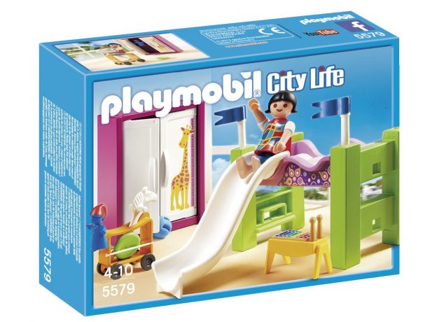 پلی موبیل اتاق کودک به همراه تخت (playmobil), image 