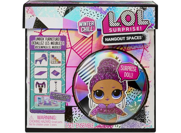 عروسک LOL Surprise سری Hang out Spaces Winter Chill مدل Bling Queen Doll, image 