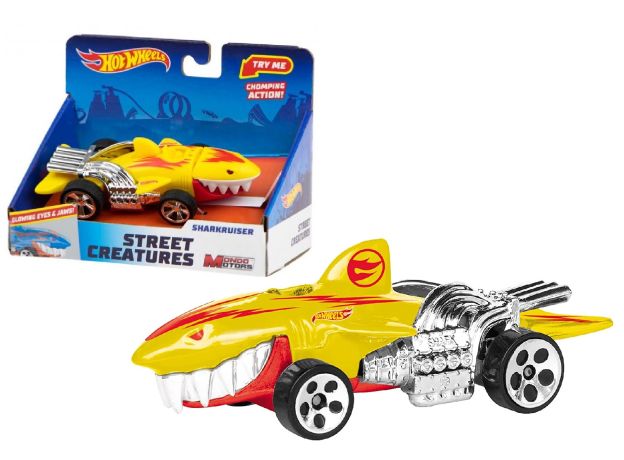 پک تکی ماشین Hot Wheels سری Street Creatures مدل Sharkruiser زرد, تنوع: 51201-Sharkruiser Yellow, image 