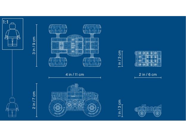 لگو کریتور 3 در 1 مدل کامیون هیولا (31101), image 8